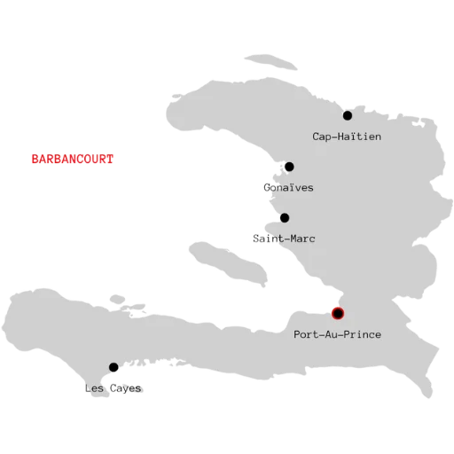 A La Civette - A la rhumerie : carte Haiti.