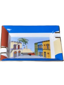 A La Civette - Les accessoires à cigares : photo de cendrier Elie Bleu Casa Cubana.