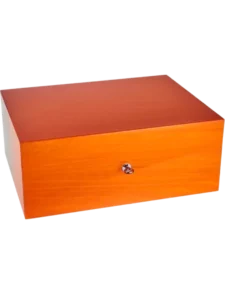 A La Civette - Les accessoires à cigares : photo d'humidor Victor 75cig Orange.