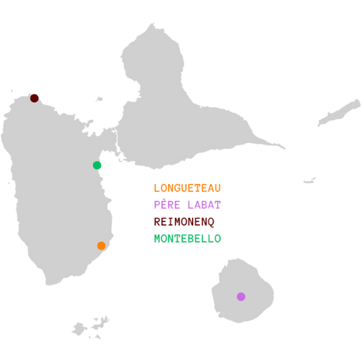 A La Civette - A la rhumerie : carte Guadeloupe.