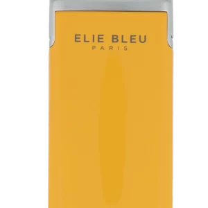 Briquet Elie Bleu J15 Laqué Monochrome Jaune, vue de face - En stock.