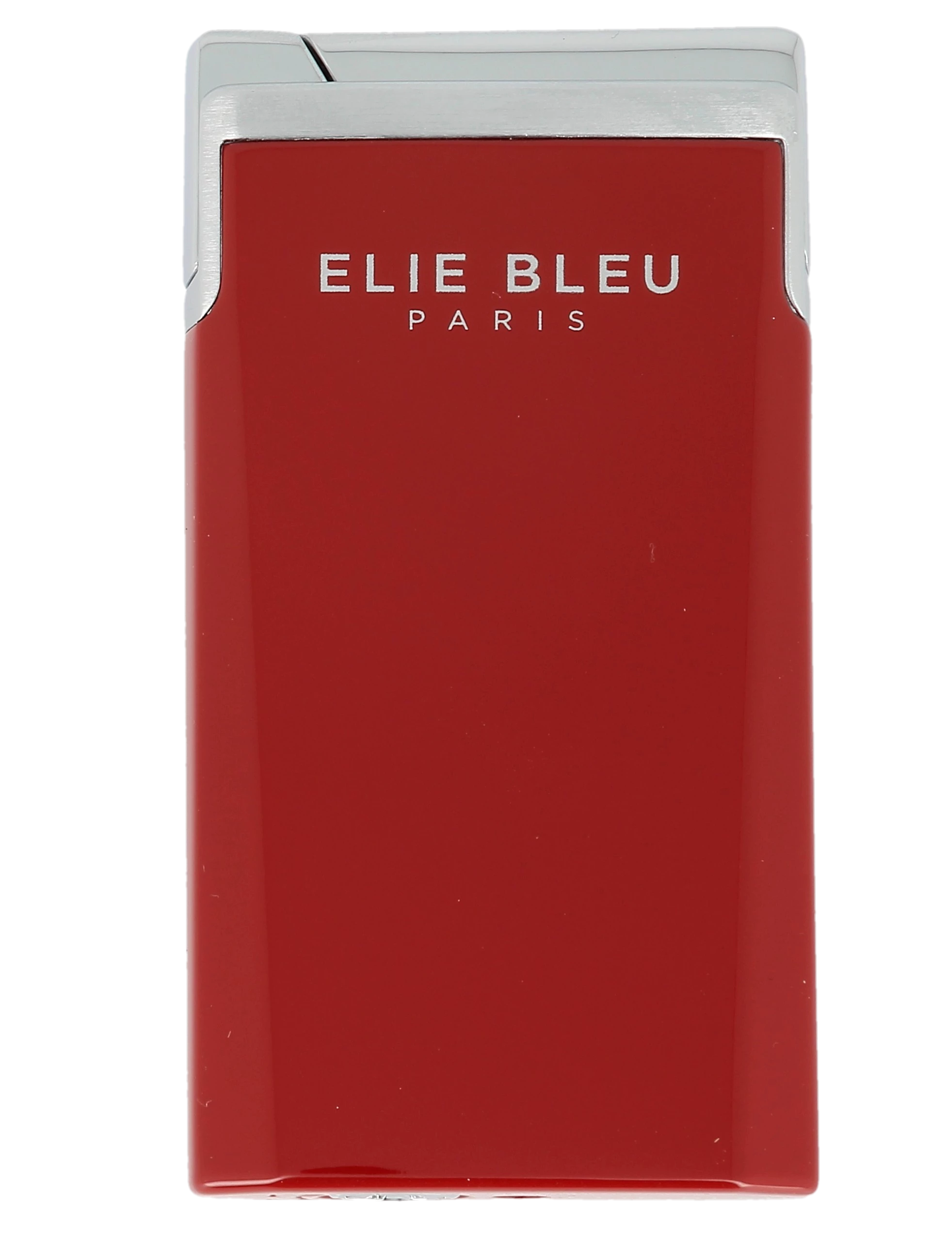 Briquet Elie Bleu J15 Laqué Monochrome Rouge, vue de face - Accessoire exclusif.