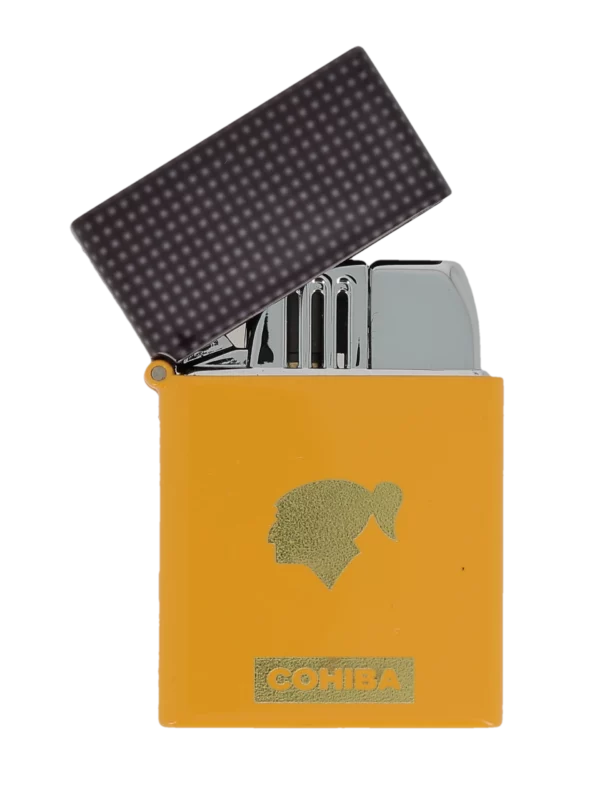 Briquet Siglo Cohiba ouvert - Allumage précis pour cigares.