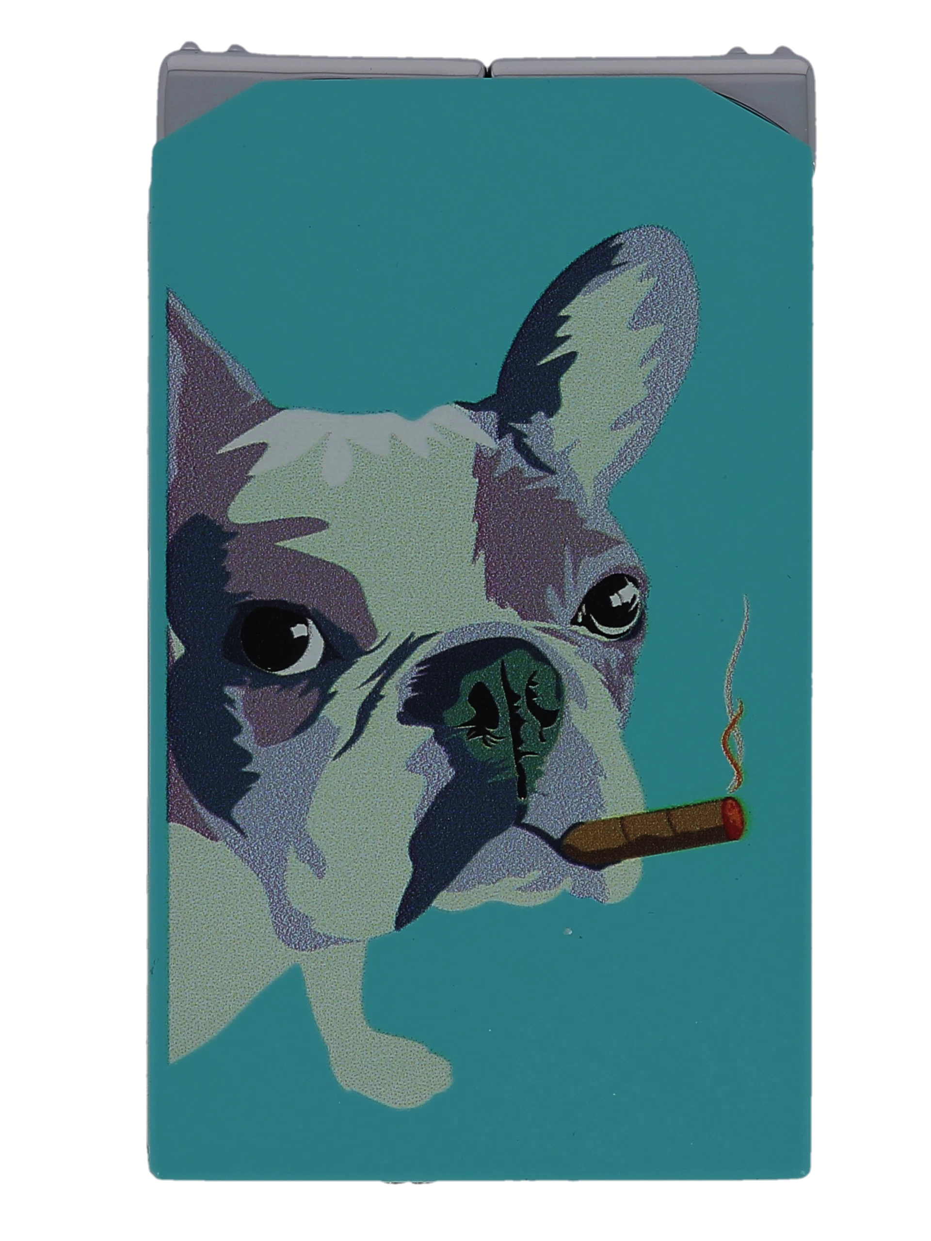 Briquet Siglo Dog, vue de face - Accessoire premium pour amateurs de cigares.