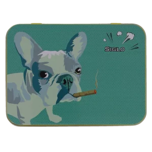 Coffret Siglo Briquet Dog et Coupe-Cigares, boîte fermée - Accessoire de luxe pour cigares à A La Civette.