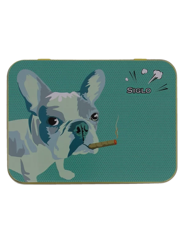 Coffret Siglo Briquet Dog et Coupe-Cigares, boîte fermée - Accessoire de luxe pour cigares à A La Civette.