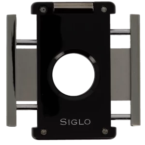 Coupe-cigares Siglo Switch Blade Noir, ouvert - Accessoire de précision.