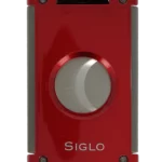 Coupe-cigare Siglo Switch Blade Rouge, vue de face - Accessoire de précision.
