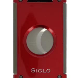 Coupe-cigares Siglo Switch Blade Rouge, vue de face - Accessoire de précision.