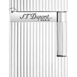 A-La-Civette-Accessoires-a-cigares-Briquets-S.T.Dupont-Briquet-Ligne-2-guilloche-argente-face