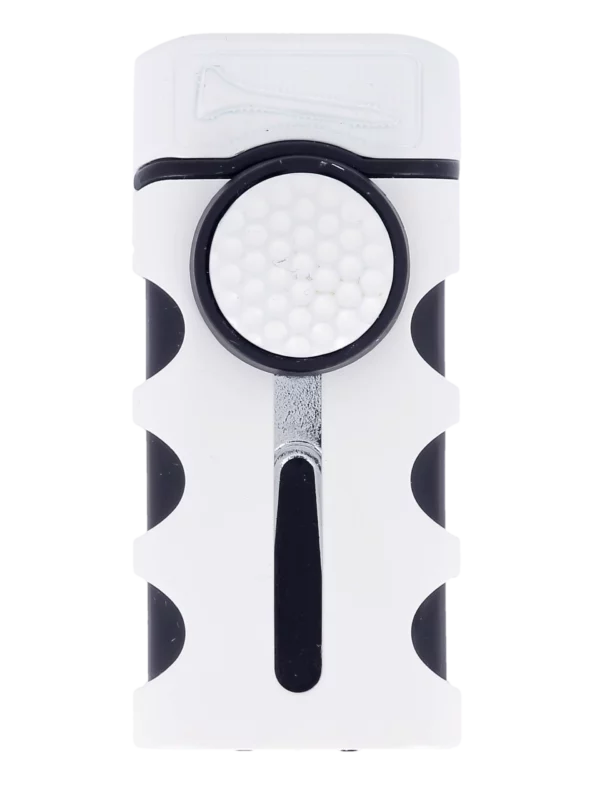 Briquet Vector Caddie blanc mat, vue de face.