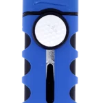 Briquet Vector Caddie bleu mat, vue de face - Disponible en stock.