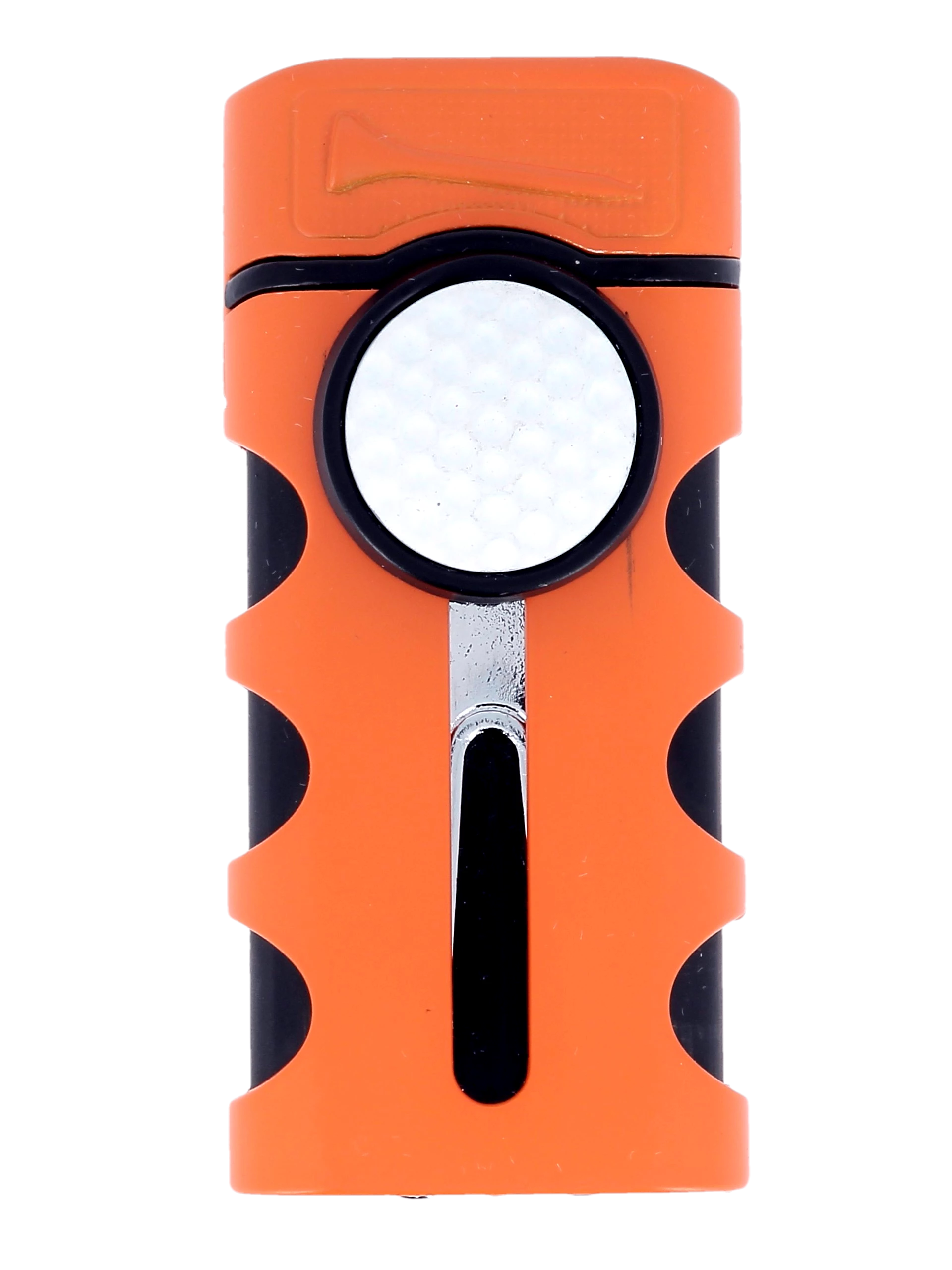 Briquet Vector Caddie orange mat, vue de face.