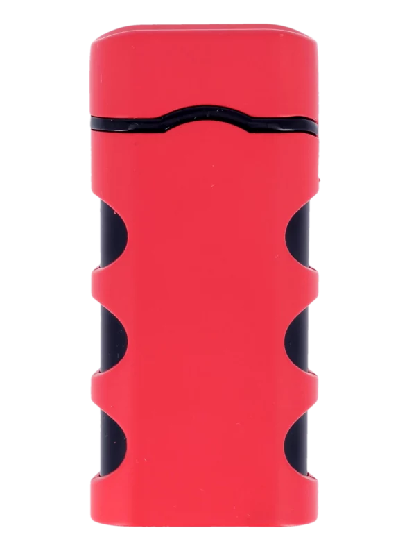 Briquet Vector Caddie rouge mat, vue de dos.