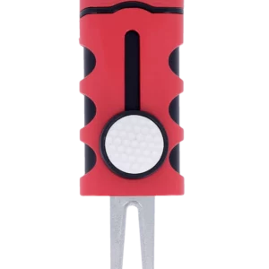 Briquet Vector Caddie rouge mat, ouvert - Accessoire élégant.