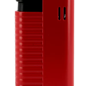 Briquet Vector Hammer rouge mat, vue de dos - Accessoire de qualité.