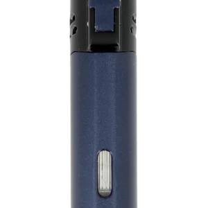 Briquet Vector Quattro bleu métallique, vue de dos - Accessoire de qualité.