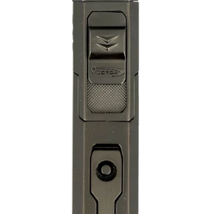 Briquet Vector Quattro gunmetal satin, vue de face