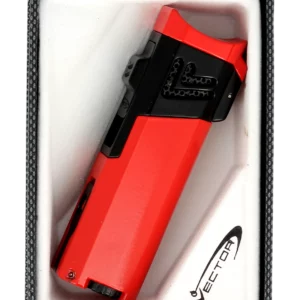 Briquet Vector Quattro rouge laqué en boîte - Accessoire élégant pour cigares