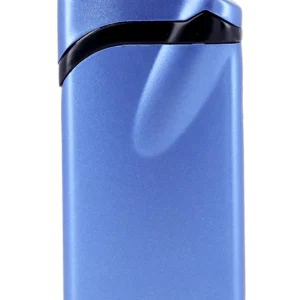 Briquet Vector Ultra bleu métal, vue de dos - Accessoire premium.