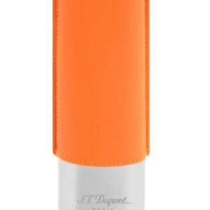 A-La-Civette-Accessoires-a-cigares-Etuis-a-cigares-S.T.Dupont-Etui-a-cigares-Cuir-graine-pleine-fleur-base-metal-chrome-orange-double-face