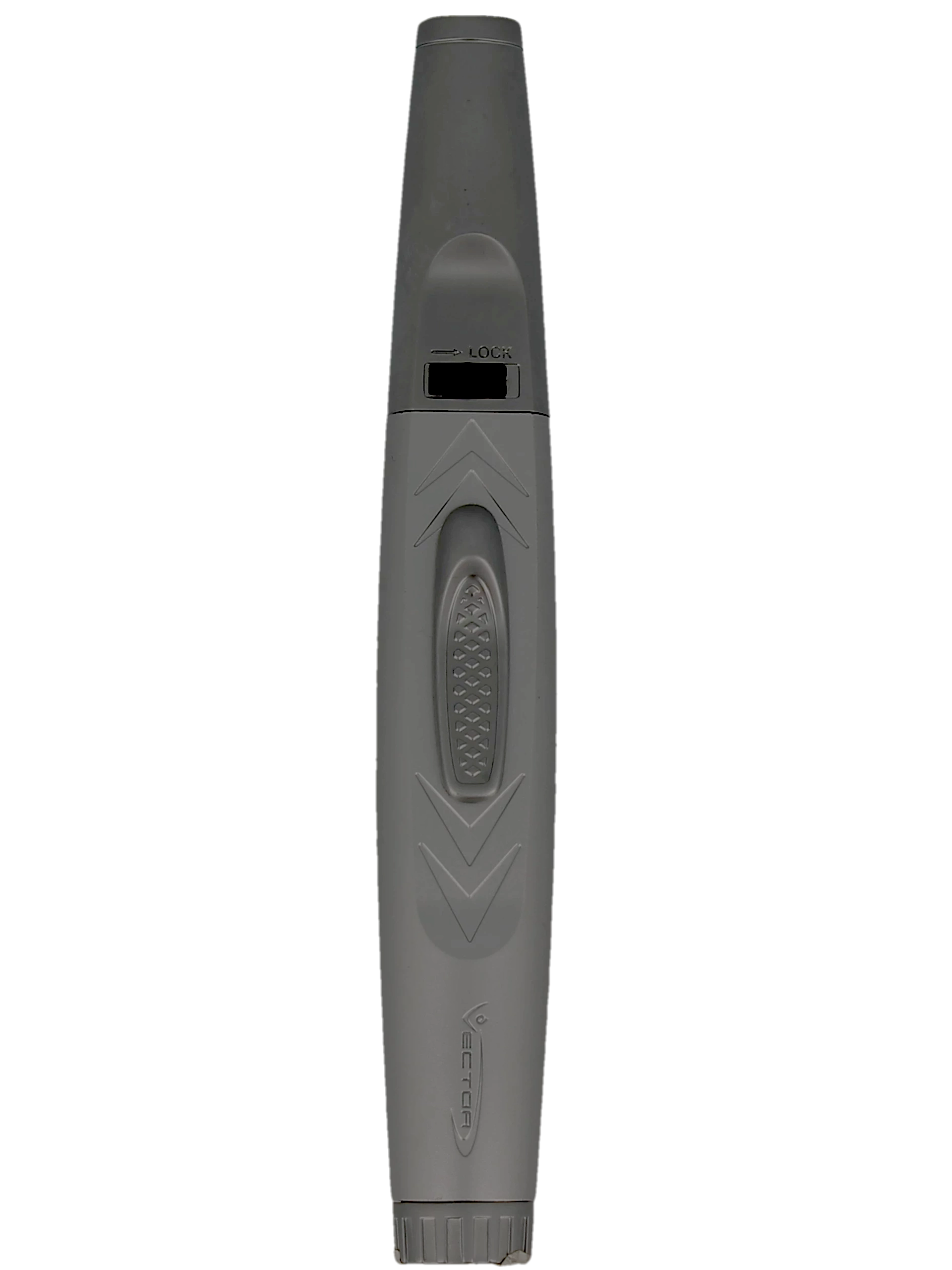 Face avant du briquet Vector Avenger gunmetal mat, élégance et modernité - A La Civette.