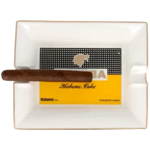 Cendrier Siglo Cohiba Classique avec un cigare, alliance de luxe et de raffinement - A La Civette.