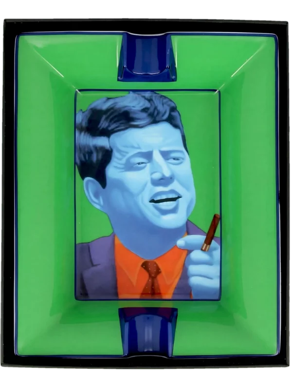 Cendrier Siglo JFK, présenté dans son coffret élégant - A La Civette.