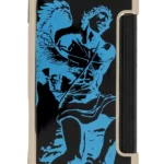 Briquet Prometheus Ultimo R1 bleu vu de face – Accessoire pour cigare de luxe, vendu par A La Civette.