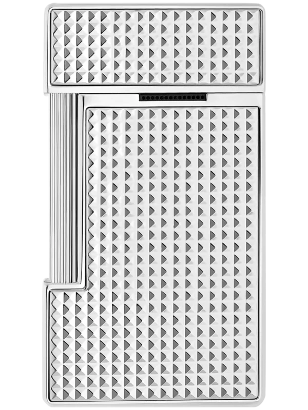 Briquet S.T. Dupont Slimmy pointe de diamant argenté – vue de dos - A La Civette.