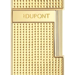 Briquet S.T. Dupont Slimmy pointe de diamant doré – vue de face - A La Civette.