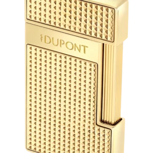 Briquet S.T. Dupont Slimmy pointe de diamant doré – vue ouverte - A La Civette.