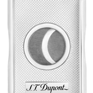Coupe-cigare S.T. Dupont Maxijet guillotine chrome quadrillé – vue de face - A La Civette.