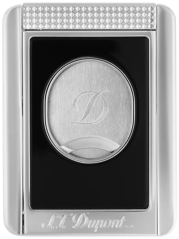 Coupe-cigare S.T. Dupont Stand chrome et noir – vue de face - A La Civette.