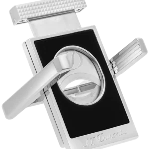 Coupe-cigare S.T. Dupont Stand chrome et noir – vue ouverte - A La Civette.