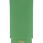 Face de l’étui à cigares Bosquet en cuir grainé Mint Green double – Accessoire haut de gamme - A La Civette.