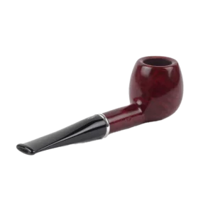 Pipe Savinelli Arcobaleno 207 en vue arrière, forme droite, finition naturelle, filtre 9 mm - A La Civette.