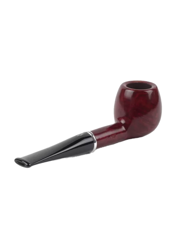 Pipe Savinelli Arcobaleno en vue arrière, forme droite, finition naturelle, filtre 9 mm - A La Civette.