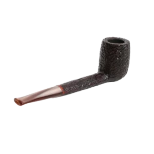 Pipe Savinelli Esploratore Boscaiolo 803 en vue arrière, forme droite, finition rustique, filtre 3 mm - A La Civette.