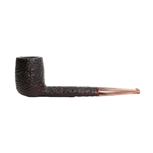 Pipe Savinelli Esploratore Boscaiolo en vue de profil, forme droite, finition rustique, filtre 3 mm - A La Civette.