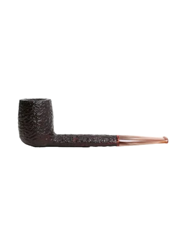 Pipe Savinelli Esploratore Boscaiolo 803 en vue de profil, forme droite, finition rustique, filtre 3 mm - A La Civette.