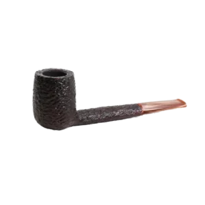 Pipe Savinelli Esploratore Boscaiolo 803 en vue trois quarts, forme droite, finition rustique, filtre 3 mm - A La Civette.