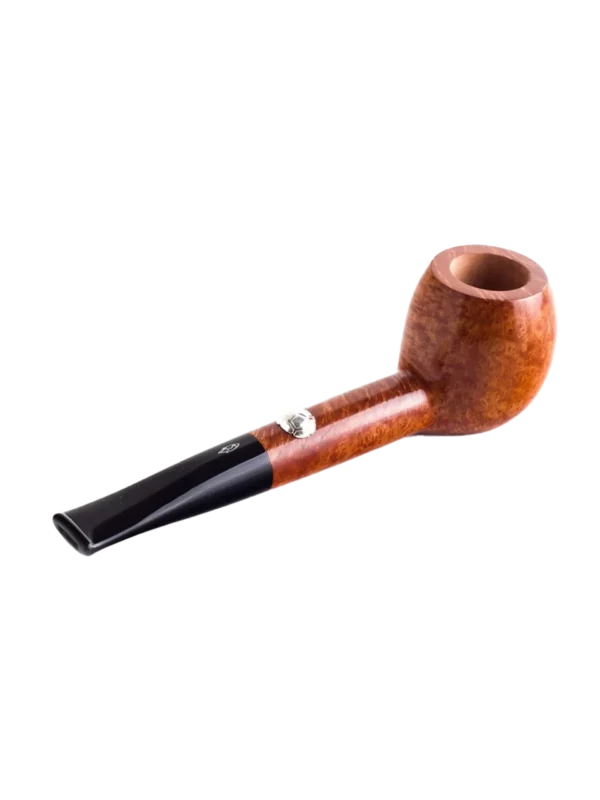 Pipe Savinelli Football en vue arrière, finition naturelle, forme droite, filtre 3 mm - A La Civette.