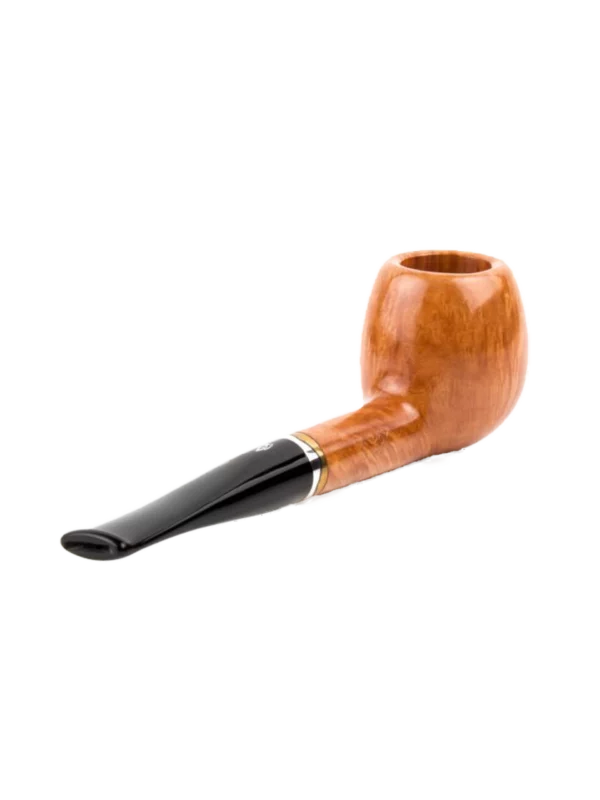 Pipe Savinelli Onda 207 en vue arrière, forme droite, finition naturelle, filtre 9 mm - A La Civette.