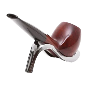 Pipe Savinelli Rugby en vue centrée, forme droite, finition naturelle, filtre 9 mm - A La Civette.