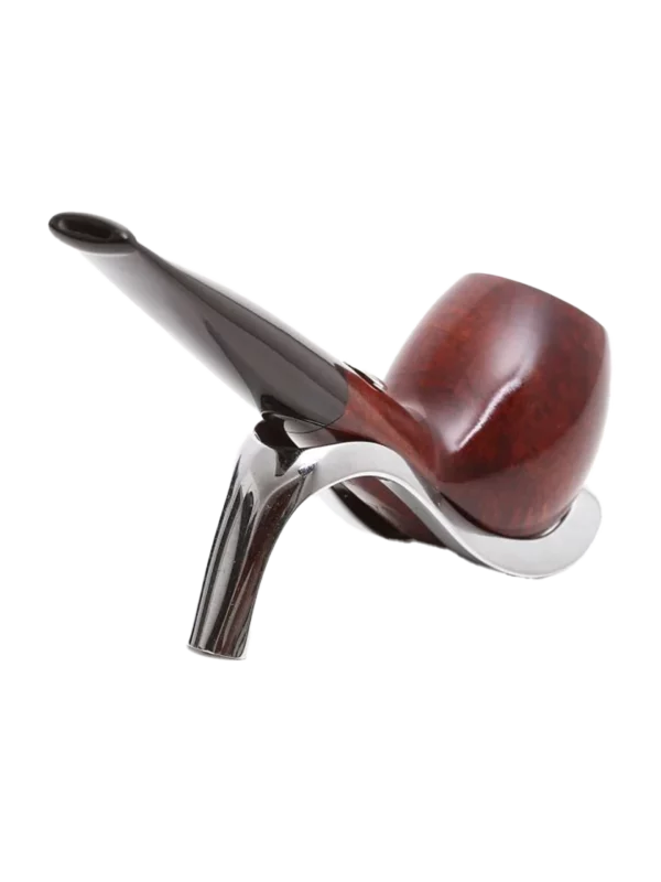 Pipe Savinelli Rugby en vue centrée, forme droite, finition naturelle, filtre 9 mm - A La Civette.