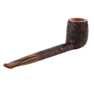 Pipe Savinelli Tundra en vue arrière, forme droite, finition naturelle, filtre 6 mm - A La Civette.