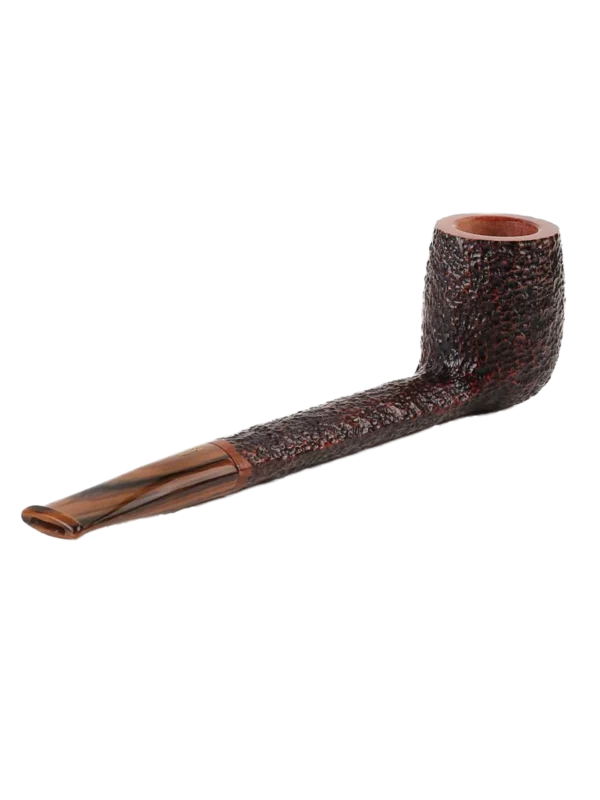 Pipe Savinelli Tundra en vue arrière, forme droite, finition naturelle, filtre 6 mm - A La Civette.