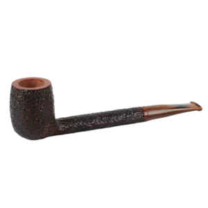 Pipe Savinelli Tundra en vue de profil, forme droite, finition naturelle, filtre 6 mm - A La Civette.