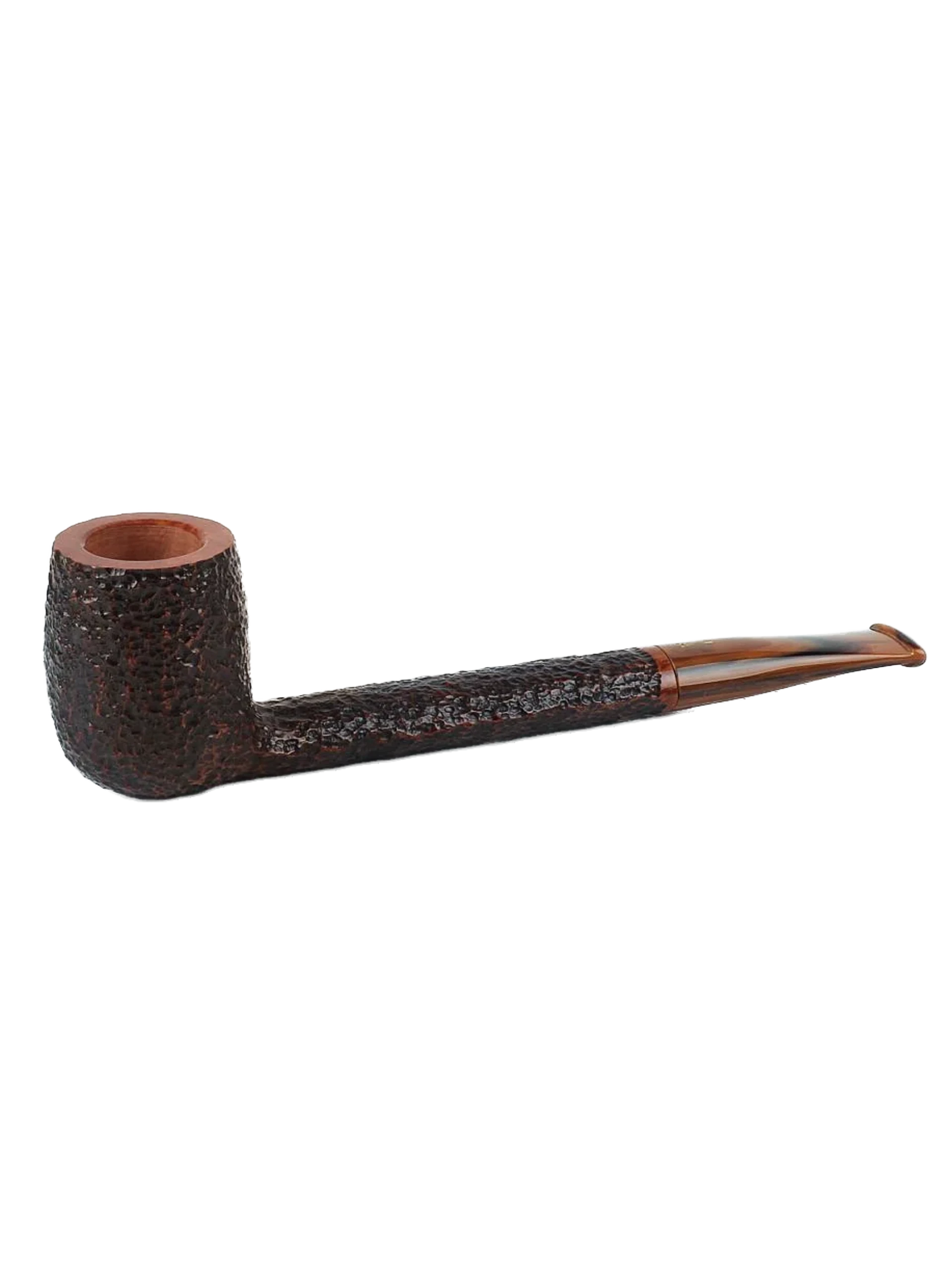 Pipe Savinelli Tundra en vue de profil, forme droite, finition naturelle, filtre 6 mm - A La Civette.